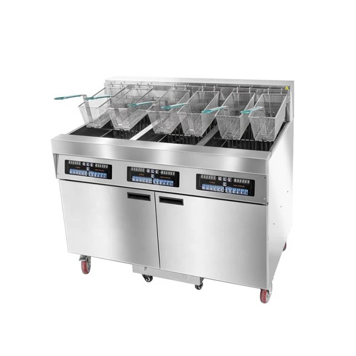 3 Pot 6 Basket Commercial Deep Fryers