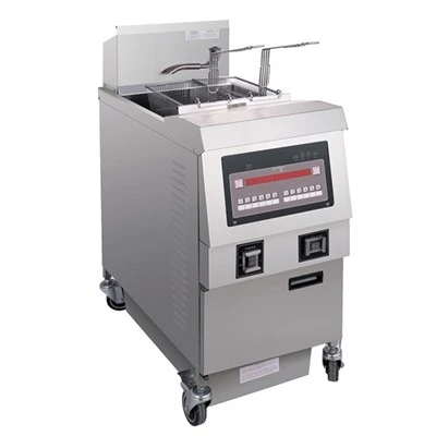 1 Pot 2 Baskets Electric Chicken Broaster Open Fryers