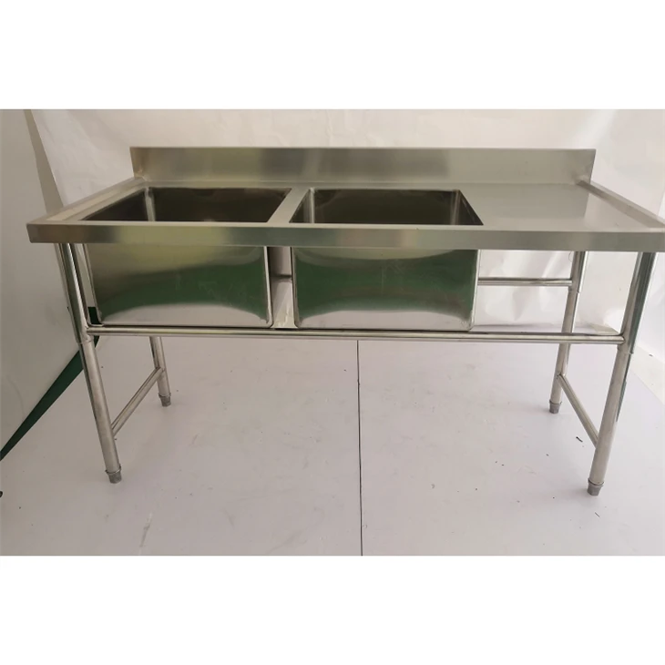 Double Sink With Drain Board high quality